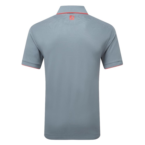 FootJoy Tipped Pique pánské polo, flint/hibiscus