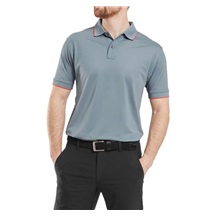 FootJoy Tipped Pique pánské polo, flint/hibiscus