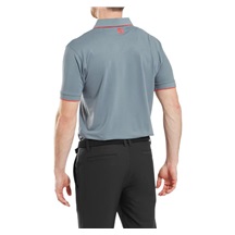 FootJoy Tipped Pique pánské polo, flint/hibiscus