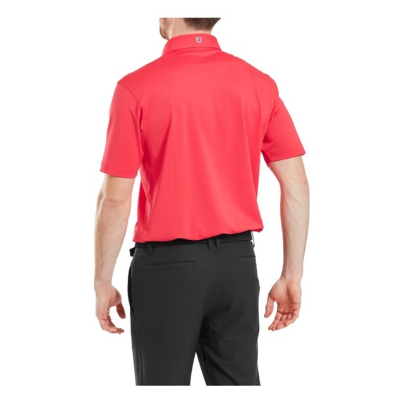 FootJoy Stretch Pique Solid pánské polo, hibiscus