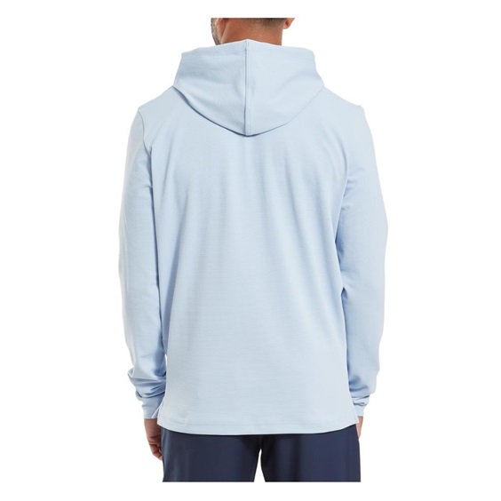 FootJoy Ottoman Jacquard Hoodie pánská mikina, skyway