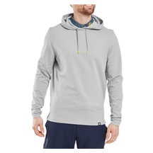 FootJoy Ottoman Jacquard Hoodie pánská mikina, šedá