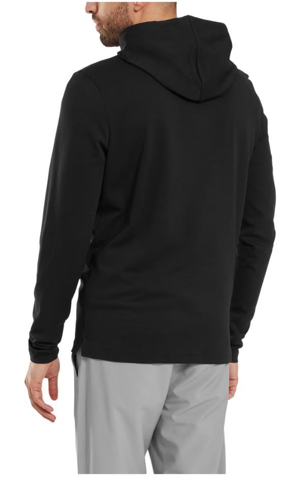 FootJoy Ottoman Jacquard Hoodie pánská mikina, černá