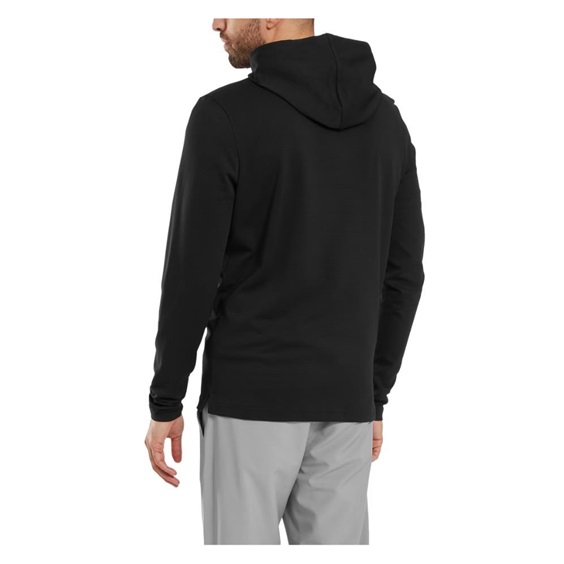 FootJoy Ottoman Jacquard Hoodie pánská mikina, černá