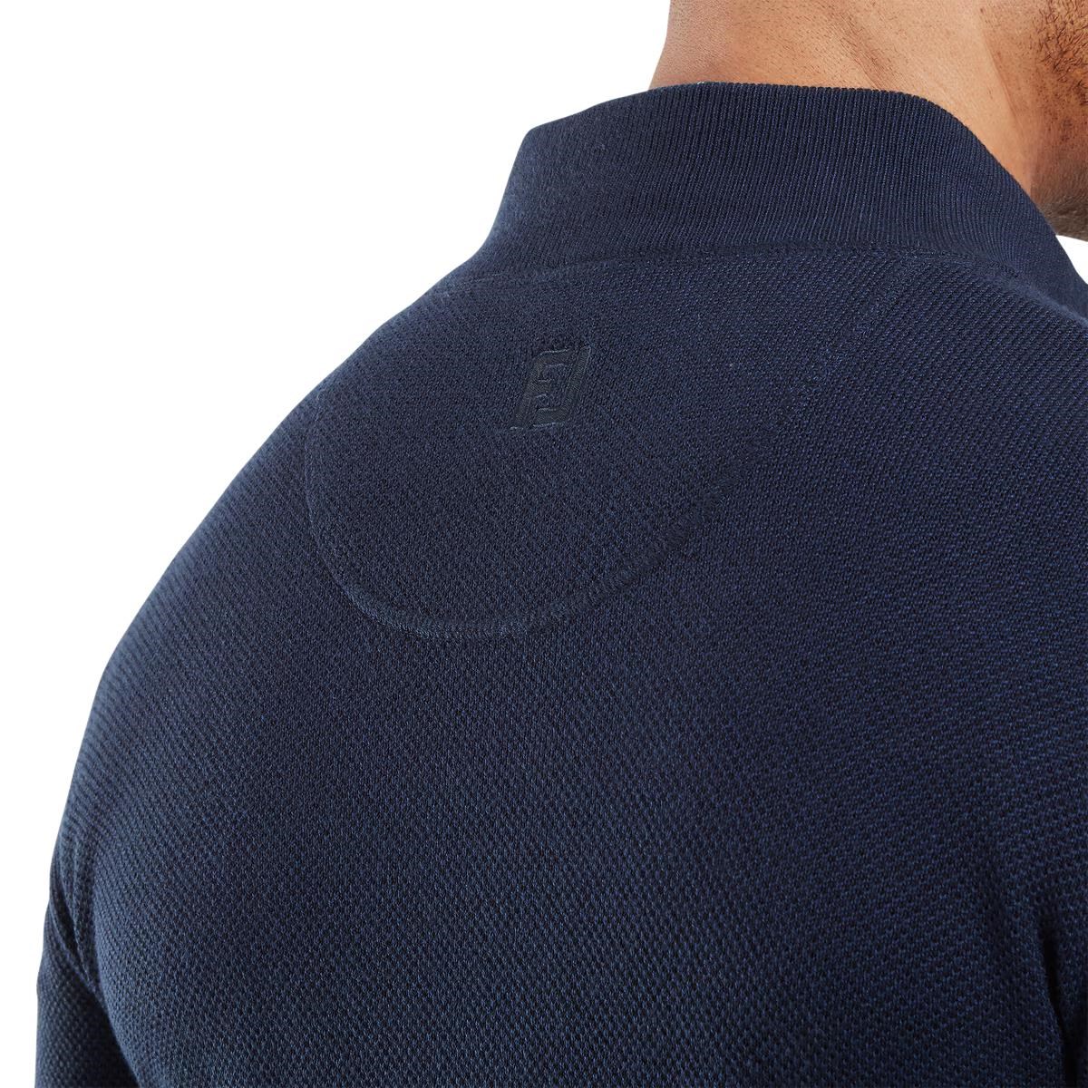 FootJoy Drirelease Button Placket pánský svetr, dark denim