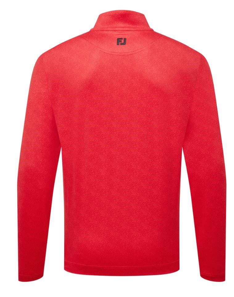 FootJoy Speckle Print Chill-Out pánská mikina, červená