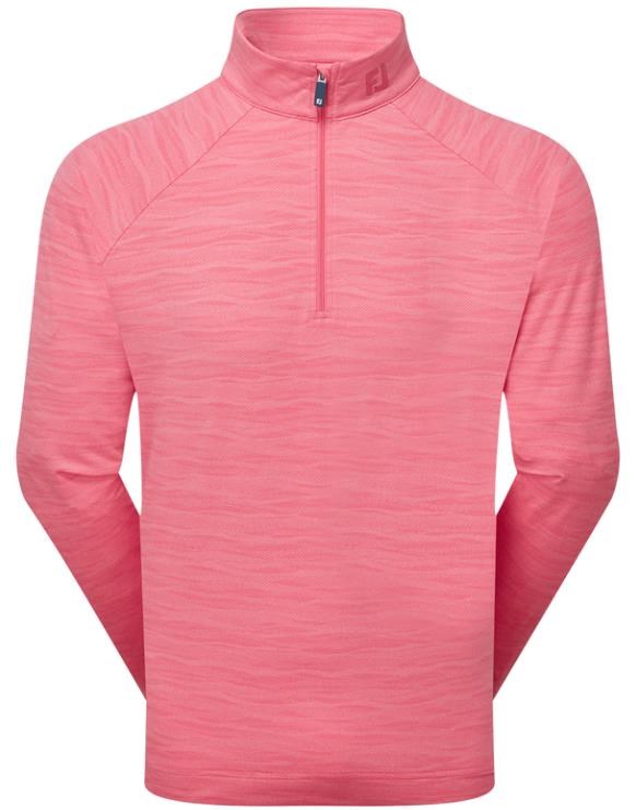 FootJoy Wave Jacquard Chill-Out pánská mikina, růžová