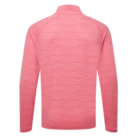 FootJoy Wave Jacquard Chill-Out pánská mikina, růžová