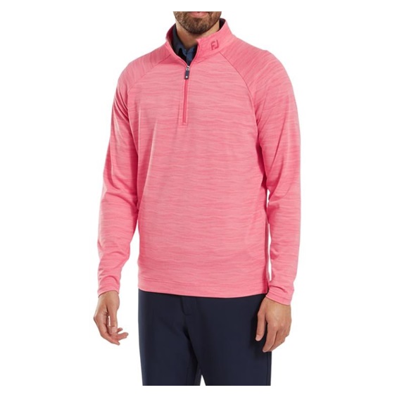 FootJoy Wave Jacquard Chill-Out pánská mikina, růžová