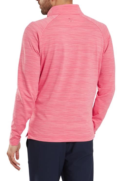 FootJoy Wave Jacquard Chill-Out pánská mikina, růžová