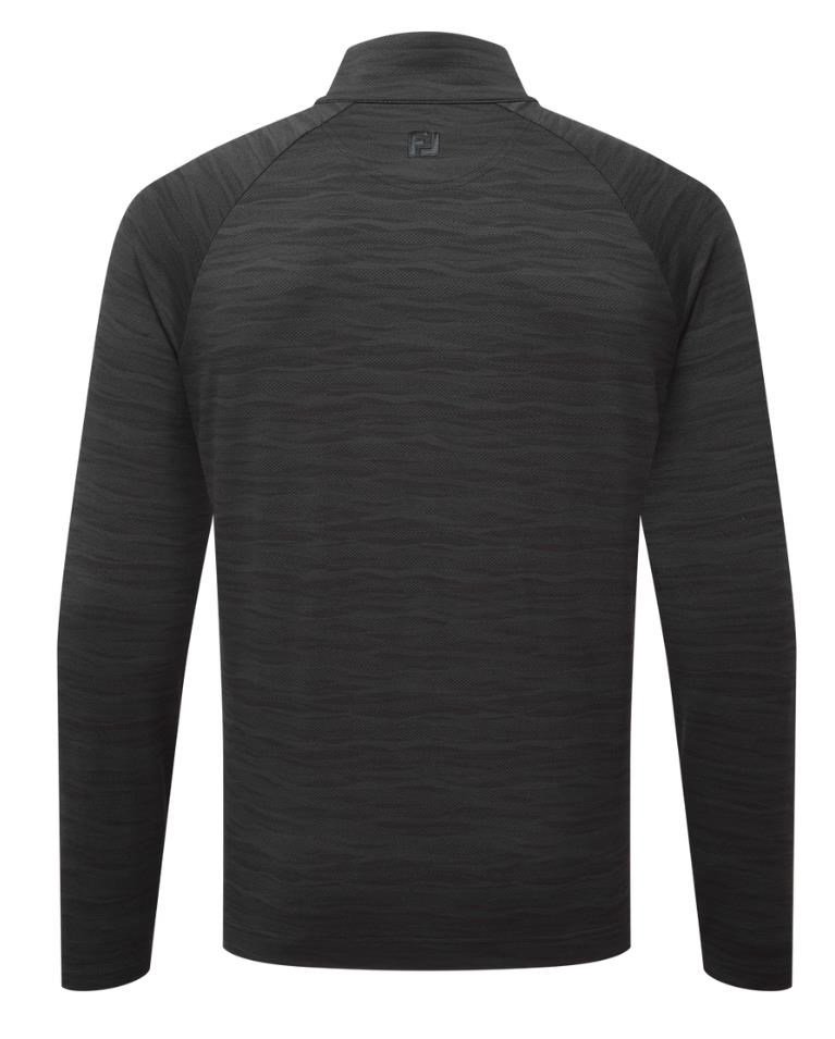 FootJoy Wave Jacquard Chill-Out pánská mikina, černá