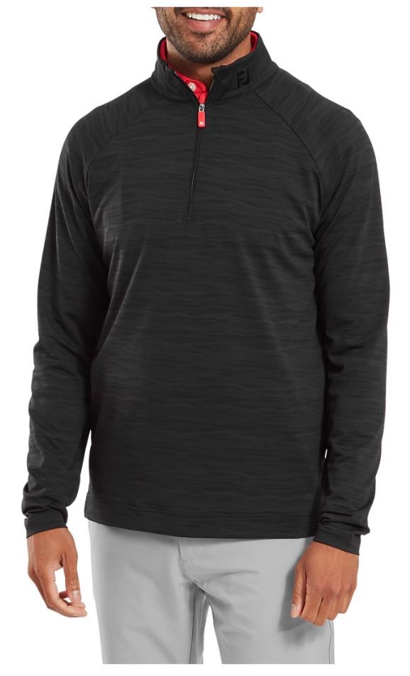 FootJoy Wave Jacquard Chill-Out pánská mikina, černá