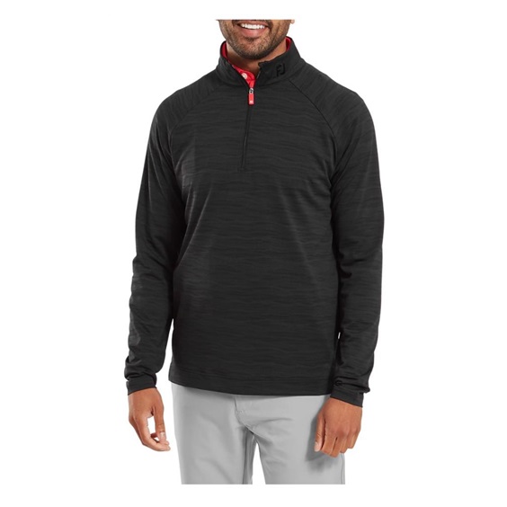 FootJoy Wave Jacquard Chill-Out pánská mikina, černá