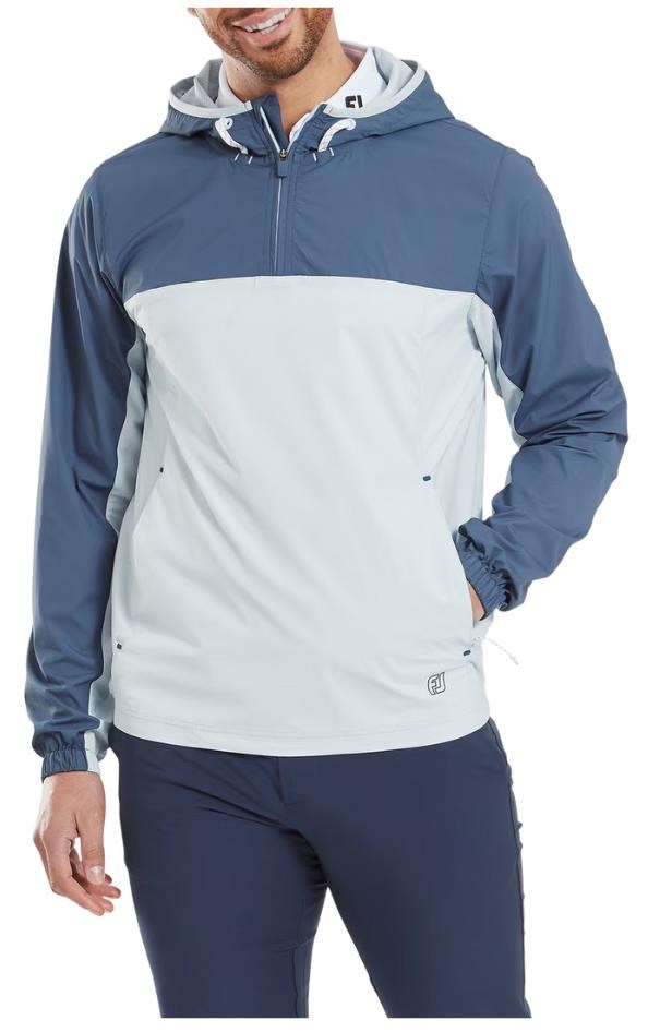 FootJoy TempoSeries Hoodie pánská bunda, dark denim/skyway