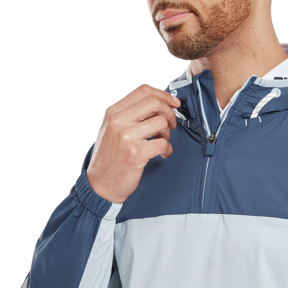 FootJoy TempoSeries Hoodie pánská bunda, dark denim/skyway