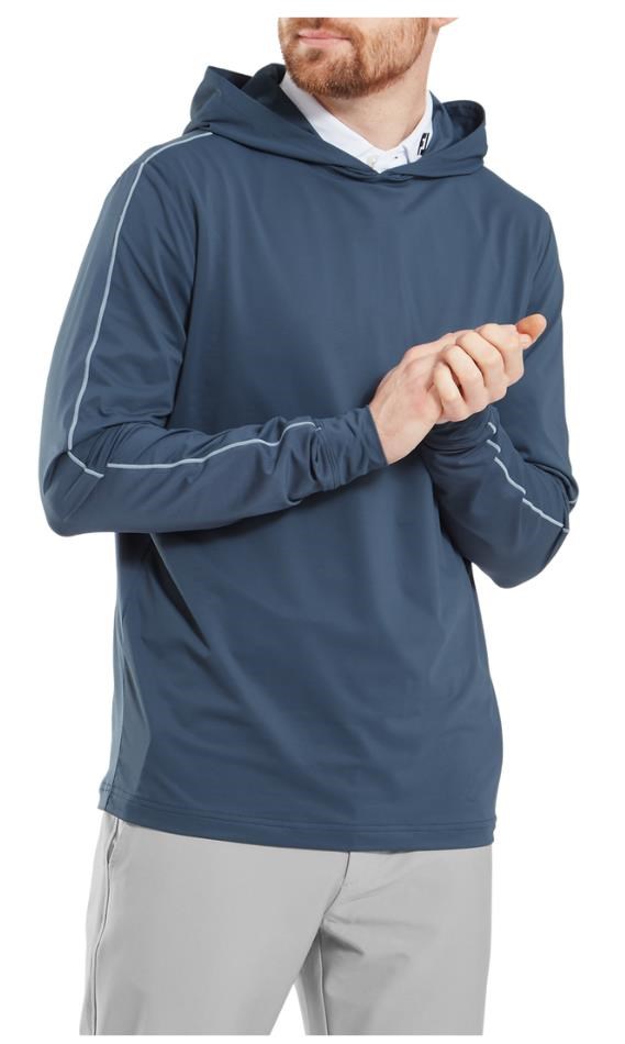 FootJoy TempoSeries Blocked Sun Hoodie pánská mikina, modrá