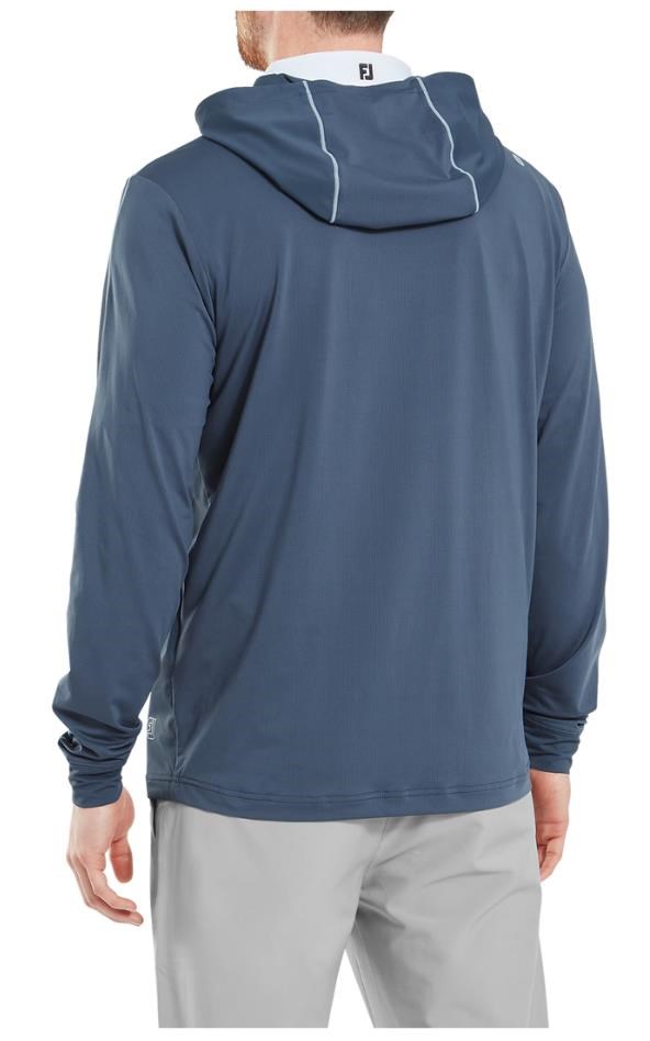 FootJoy TempoSeries Blocked Sun Hoodie pánská mikina, modrá