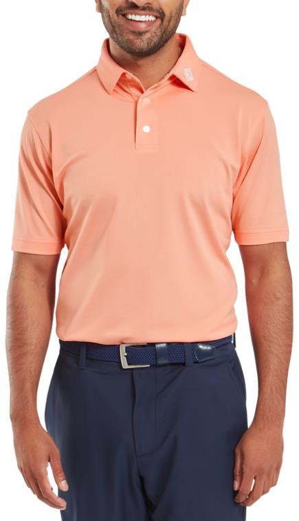 FootJoy Stretch Pique Solid pánské polo, papaya