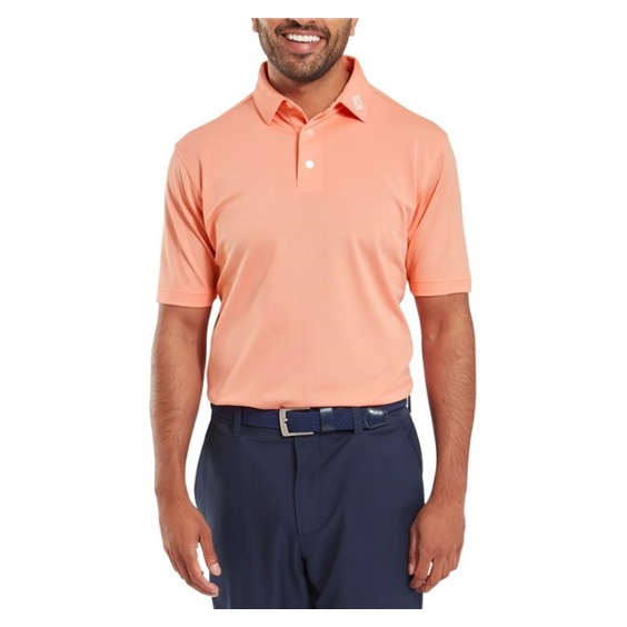 FootJoy Stretch Pique Solid pánské polo, papaya