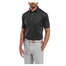 FootJoy Painted Floral Lisle pánské polo, černé