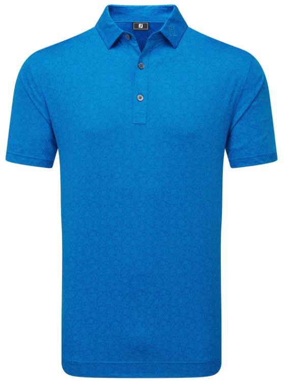 FootJoy Painted Floral Lisle pánské polo, modré