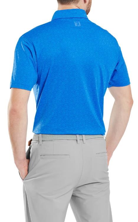 FootJoy Painted Floral Lisle pánské polo, modré