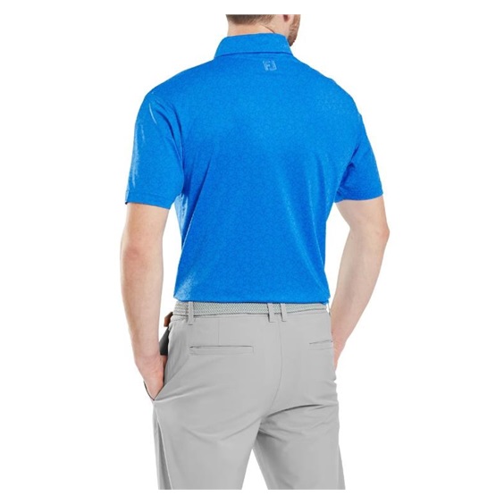 FootJoy Painted Floral Lisle pánské polo, modré