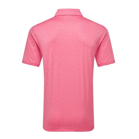 FootJoy Painted Floral Lisle pánské polo, pink lemonade