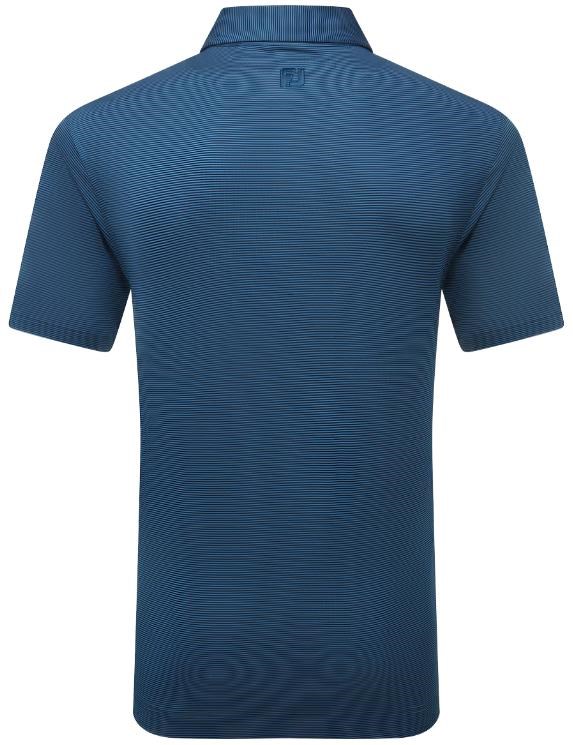FootJoy Micro Feeder Stripe Lisle pánské polo, tmavě modré