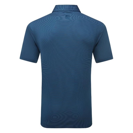 FootJoy Micro Feeder Stripe Lisle pánské polo, tmavě modré