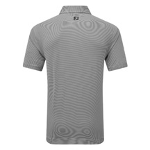 FootJoy Micro Feeder Stripe Lisle pánské polo, černo/bílé