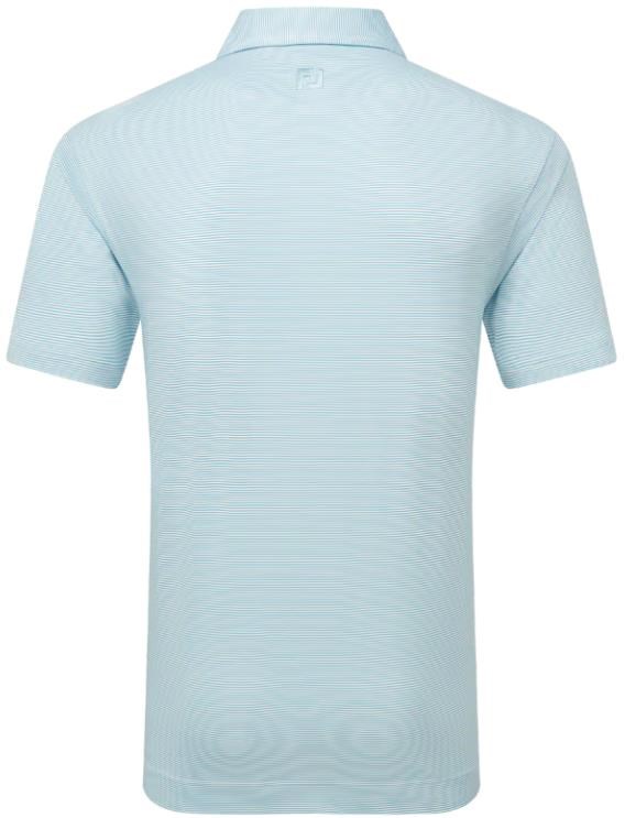 FootJoy Micro Feeder Stripe Lisle pánské polo, modro/bílé