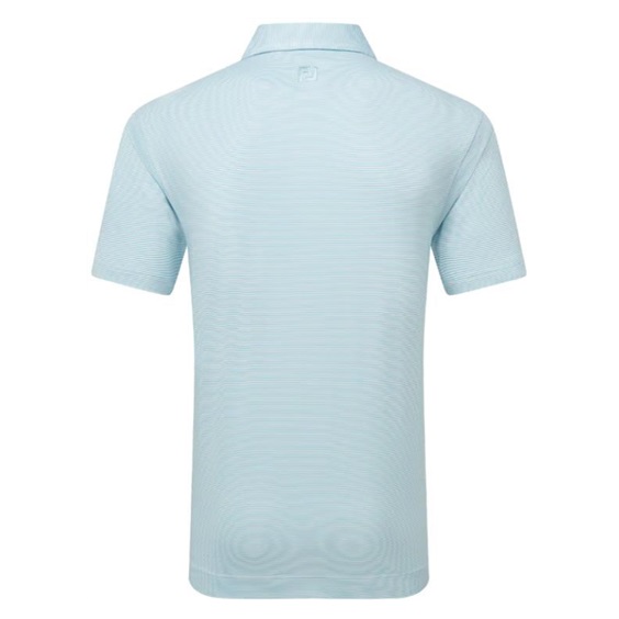 FootJoy Micro Feeder Stripe Lisle pánské polo, modro/bílé