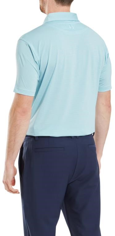 FootJoy Micro Feeder Stripe Lisle pánské polo, modro/bílé