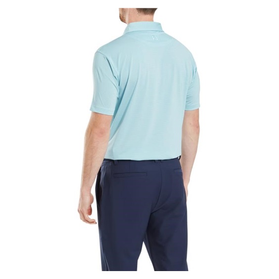 FootJoy Micro Feeder Stripe Lisle pánské polo, modro/bílé