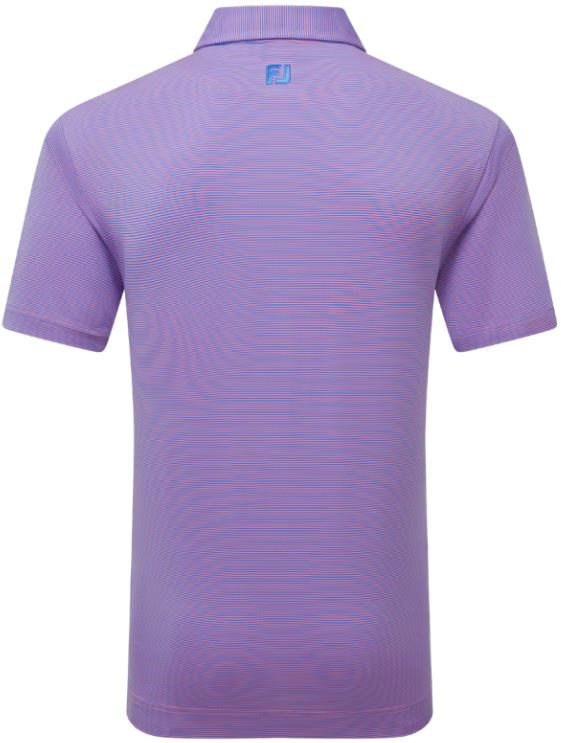 FootJoy Micro Feeder Stripe Lisle pánské polo, marine/pink