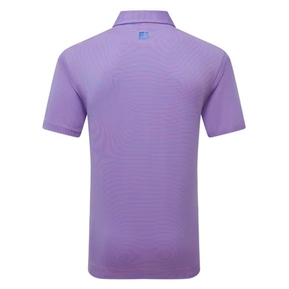 FootJoy Micro Feeder Stripe Lisle pánské polo, marine/pink