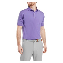 FootJoy Micro Feeder Stripe Lisle pánské polo, marine/pink
