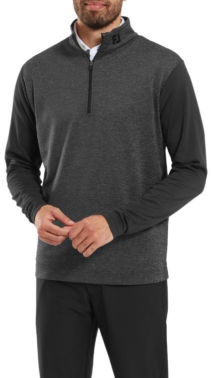 FootJoy Tonal Heather Chill-Out pánská mikina, černá