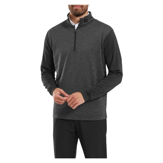 FootJoy Tonal Heather Chill-Out pánská mikina, černá
