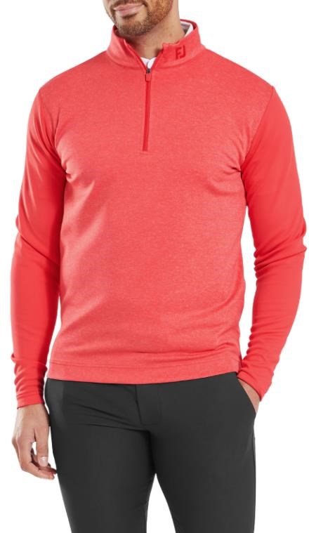 FootJoy Tonal Heather Chill-Out pánská mikina, červená