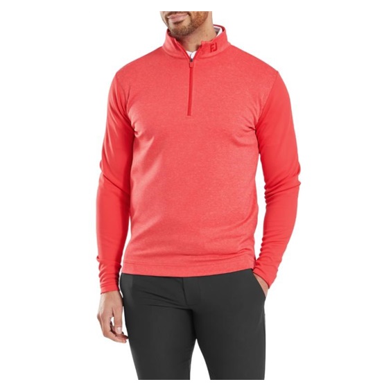 FootJoy Tonal Heather Chill-Out pánská mikina, červená