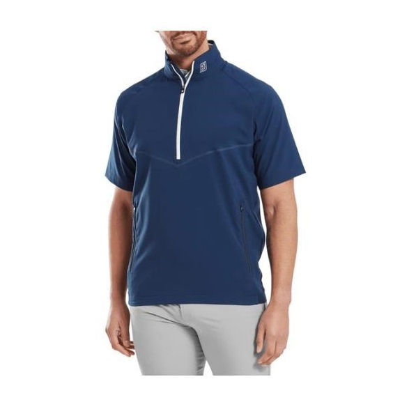 FootJoy Zephyr Short Sleeve Windshirt pánská bunda s krátkým rukávem, modrá