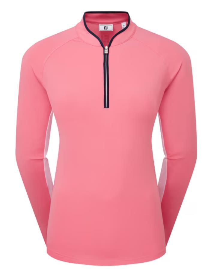 FootJoy 1/4 Zip LS Sun Protection dámské tričko, pink lemonade