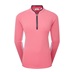 FootJoy 1/4 Zip LS Sun Protection dámské tričko, pink lemonade