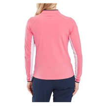 FootJoy 1/4 Zip LS Sun Protection dámské tričko, pink lemonade