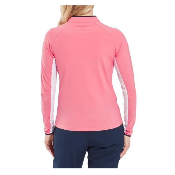 FootJoy 1/4 Zip LS Sun Protection dámské tričko, pink lemonade