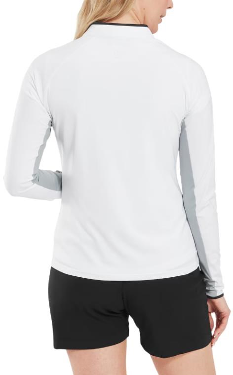 FootJoy 1/4-Zip LS Sun Protection dámské tričko, bílé