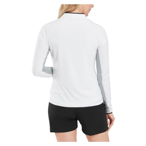 FootJoy 1/4-Zip LS Sun Protection dámské tričko, bílé
