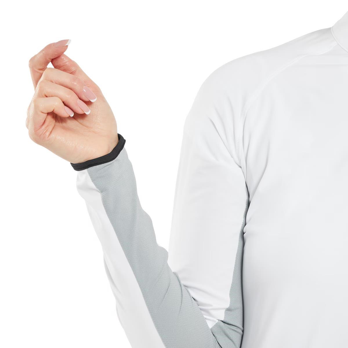 FootJoy 1/4-Zip LS Sun Protection dámské tričko, bílé